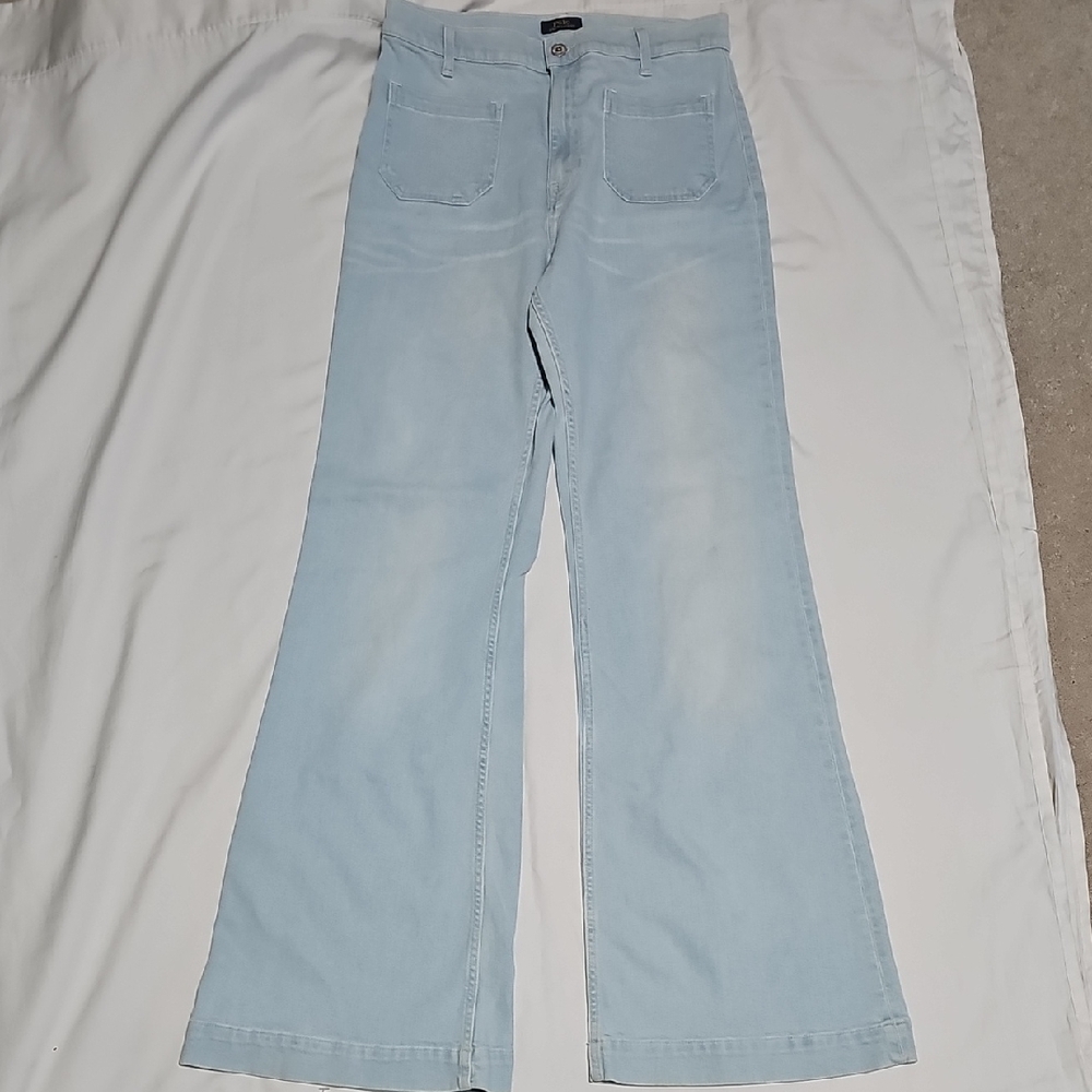 Ralph Lauren Light Blue Wide Leg Flare Jeans